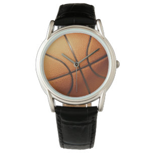 Montre Big Round Orange Basket Traditionnel,