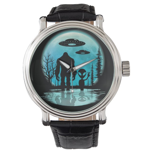 Montre Bigfoot Alien OVNI Divulgation Conspiration Don (devant)