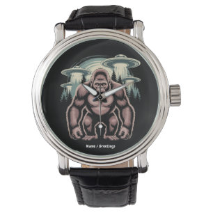 Montre Bigfoot Sasquatch Alien UFO Drôle Graphisme