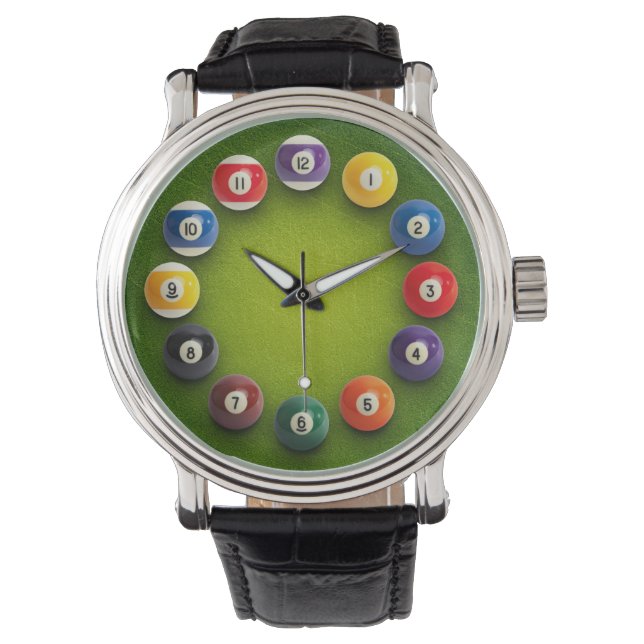 Montre Billard Snooker Novelt Horloge (devant)