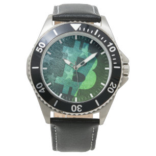 Montre Bitcoin America ₿ (Vert)
