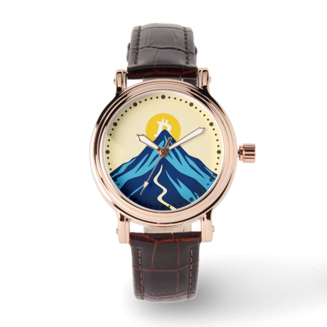 Montre Bitcoin en hausse (Style : Bright) (Recto)