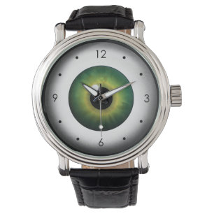 Montre Bizarre Cool Vert Oeil Oeil Eyeball Custom Wrist W