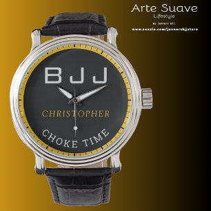 Montre BJJ Personnalisé Black Choke Time Jiu Jitsu