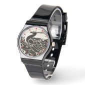 MONTRE BLACK AND WHITE PEACOCK (Angle)