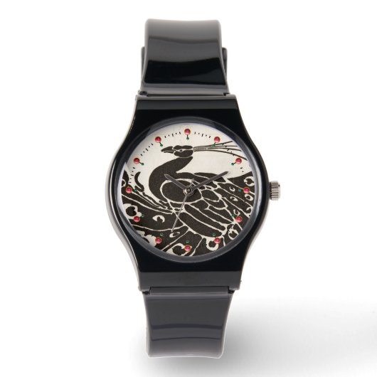 MONTRE BLACK AND WHITE PEACOCK (Recto)