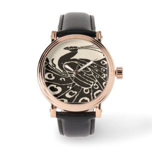 MONTRE BLACK AND WHITE PEACOCK