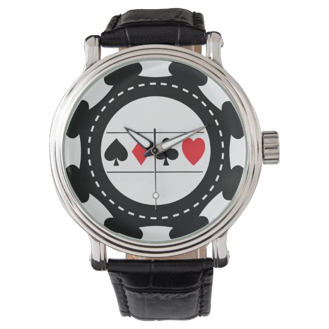 Montre Black Casino Chip Watch (devant)