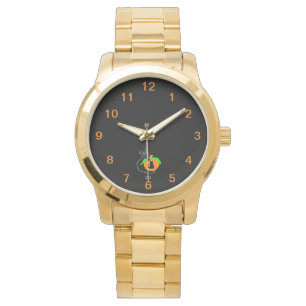 Montre Black Cat Citrouille Unisex Oversize Gold Watch