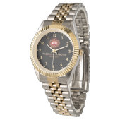 Montre Black Dial Gold Personalized Custom Luxury Timepie (Incliné)