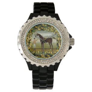 Montre Black Eyed Susan et hippocampe