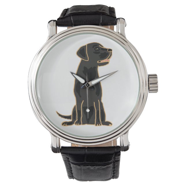 Montre Black Labrador Retriever Art Watch (devant)