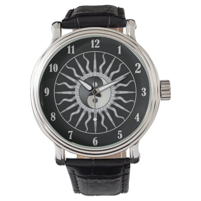 Montre Black Starburst Yin Yang (devant)