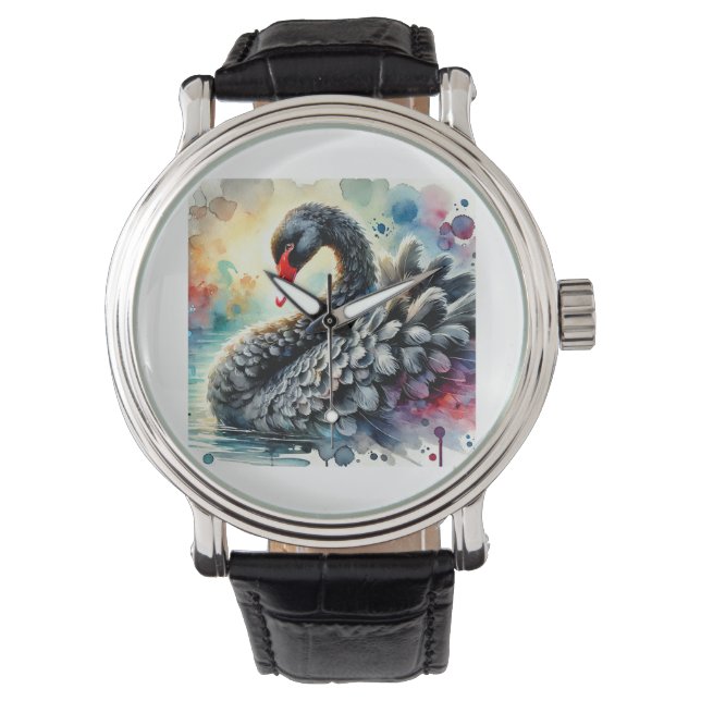 Montre Black Swan 210824AREF133 - Watercolor (devant)