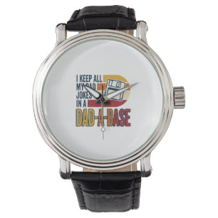 Montre Blague de papa Base de papa rétro drôle père vecte