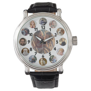 Montre Blanc des images d'Instagram du collage 13 de