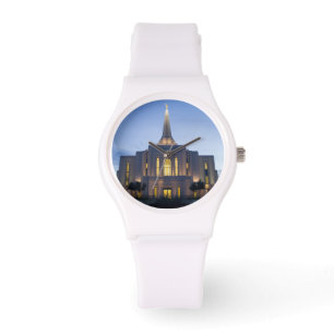 Montre blanche de silicium de temple de Gilbert