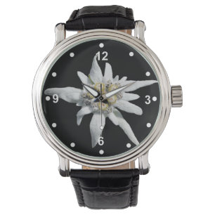 Montre blanche élégante d'edelweiss