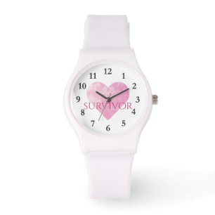 Montre blanche sportive de silicium, survivant