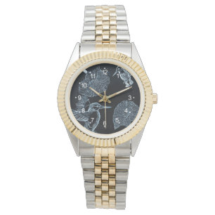 Montre Bleu colibri dans le jardin