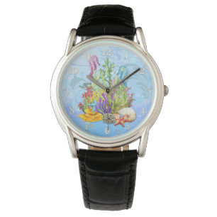 Montre Bleu de la vie marine tropicale