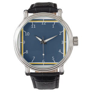 Montre Bleu et or facturé