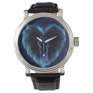 Montre Bleu Fire Heart Watch