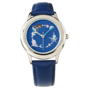 Montre bleu sous la mer
