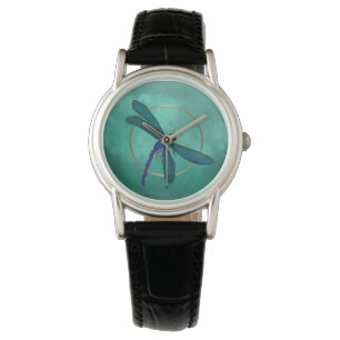 Montre bleue de libellule