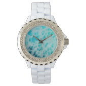 Montre Blue Crush - Abstract Coastal Artwork  (devant)