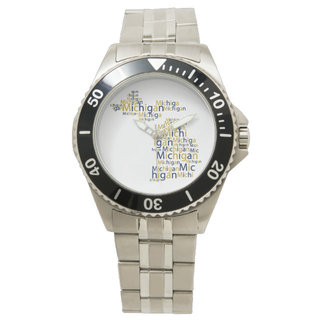 Montre Blue & Gold Michigan (devant)