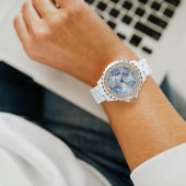 Montre Blue Marble avec chiffres arabes – Élégant