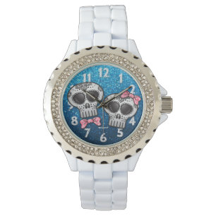 Montre Blue Rose Parties scintillant Moderne Valentine Su