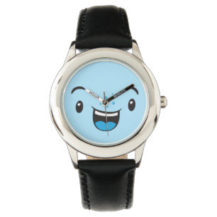 Montre Blue Smiling Kawaii Visage Watch