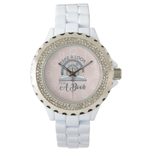 Montre Boho Rainbow Library Lecture C'est dans un livre (devant)