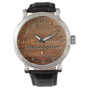 Montre Bois rustique personnalisé