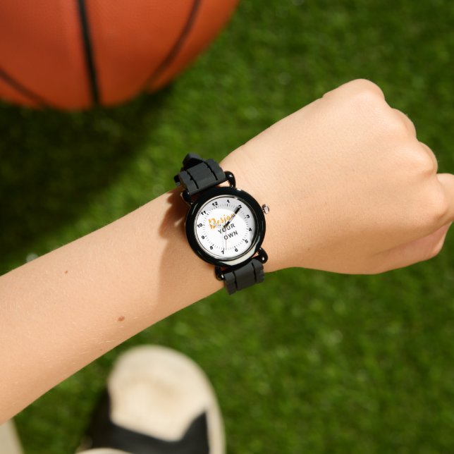 Montre BOLD! 🖤 Custom Black Kids Watch Design (Poignet)