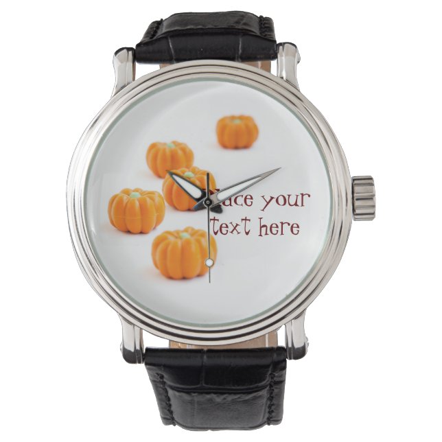 Montre Bonbons citrouilles d'Halloween (devant)