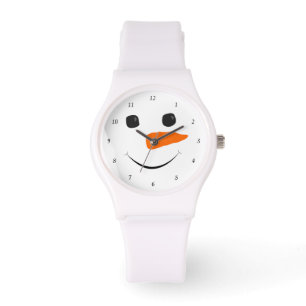 Montre Bonhomme de neige heureux