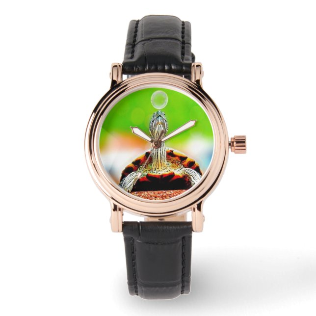 Montre Bonne tortue avec bulle  (Recto)