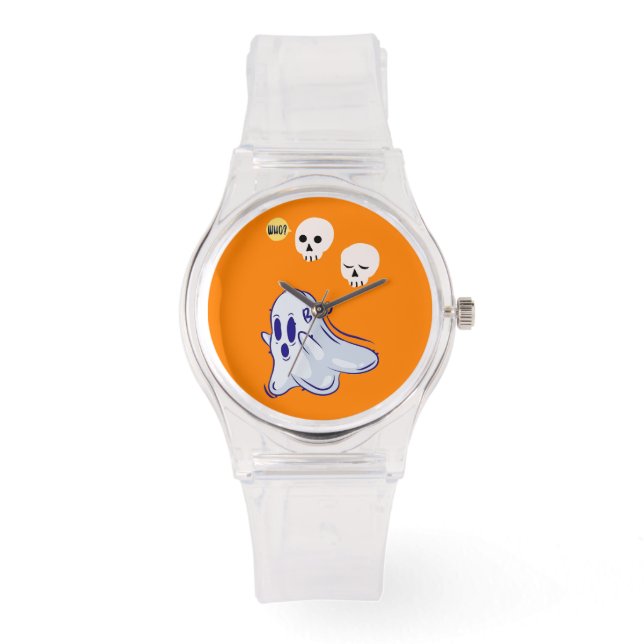 Montre Boo Ghost UK 31 Éffrayant USA Crâne Octobre Hallow (Recto)