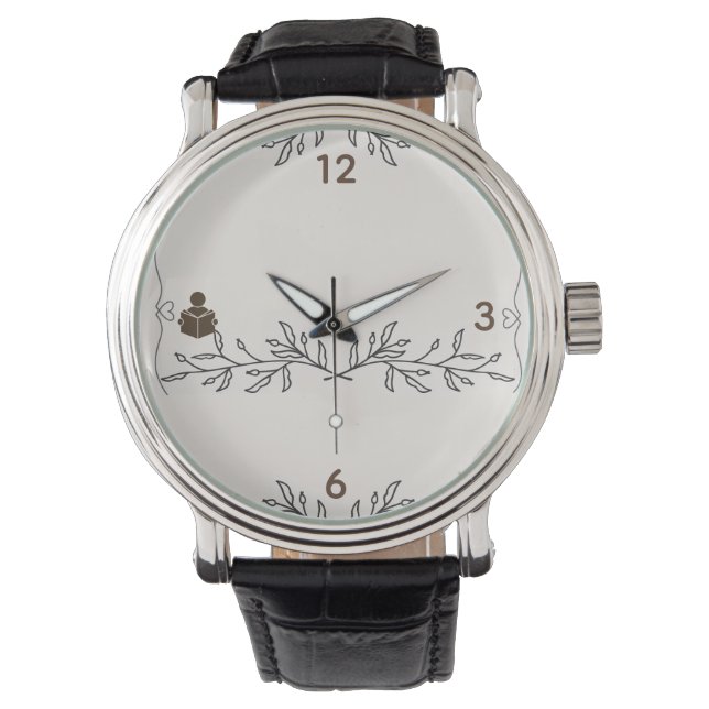 Montre Book Lover eWatch Design for Reading Lovers (devant)