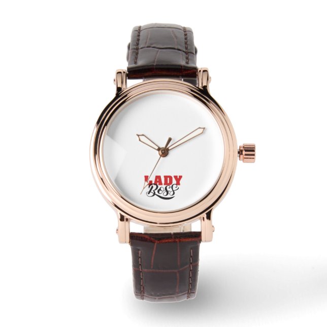 Montre Boss Lady Mindset – Powerful Women Quote Design (Recto)