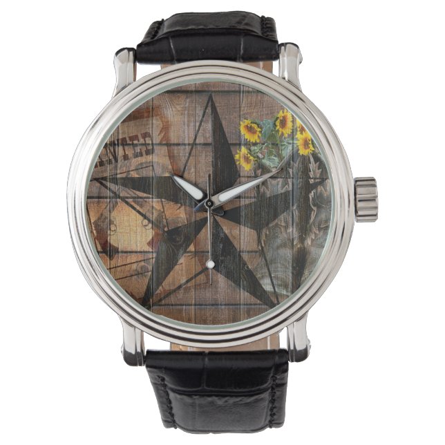 Montre Bottes Russe Texas Star Western Pistol Cowboy (devant)