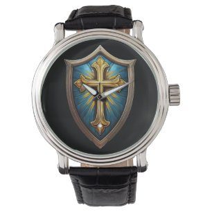 Montre Bouclier de croyant chrétien de la foi