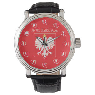 Montre Bouclier rouge de l'aigle polska
