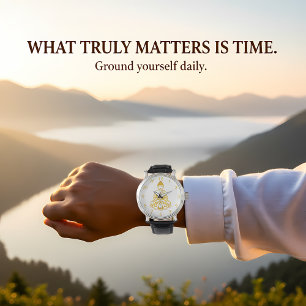 Montre Bouddha à Lotus Pose,