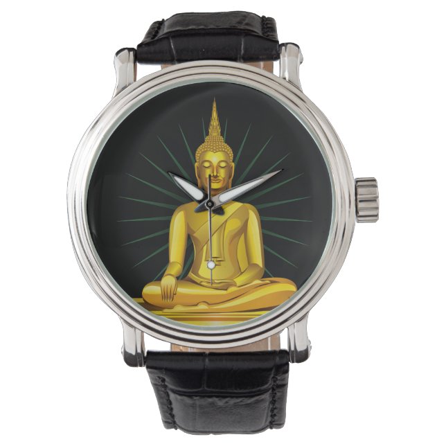 Montre Bouddha d'or (devant)