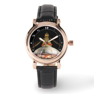 Montre Boudhanath Stupa, Katmandou à la nuit (montre)