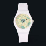 Montre Boule de soccer bleu Pastel par Chariklia Zarris<br><div class="desc">Montrez votre amour pour le passe-temps préféré des mondes avec cette grande impression d'un ballon de football de Chariklia Zarris. Le bleu pastel et l'ombrage donnent à la pièce l'impression de mouvement, comme si le ballon était juste frappé et il roule. Achetez une copie dès aujourd'hui et accrochez-la chez vous...</div>